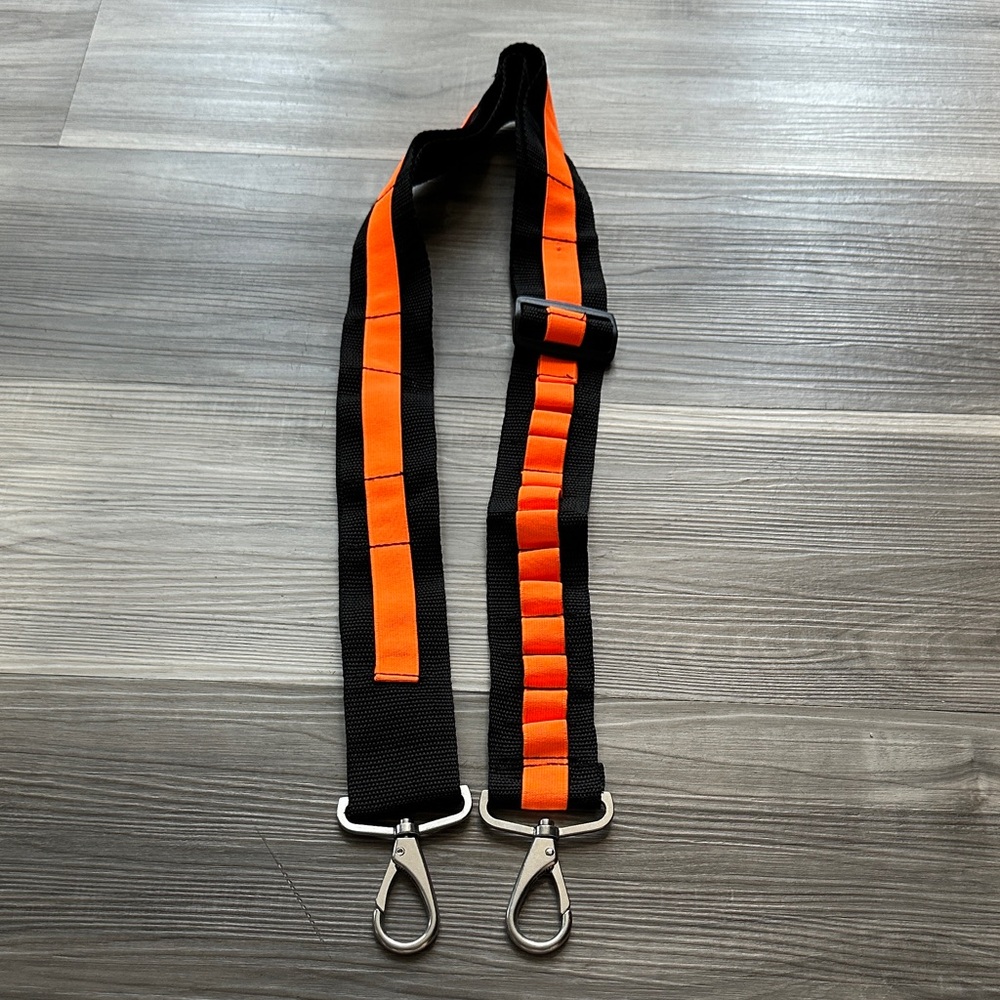 3 for $20 ✨ Nerf Adjustable Black and Orange Utility Strap with Metal Clips